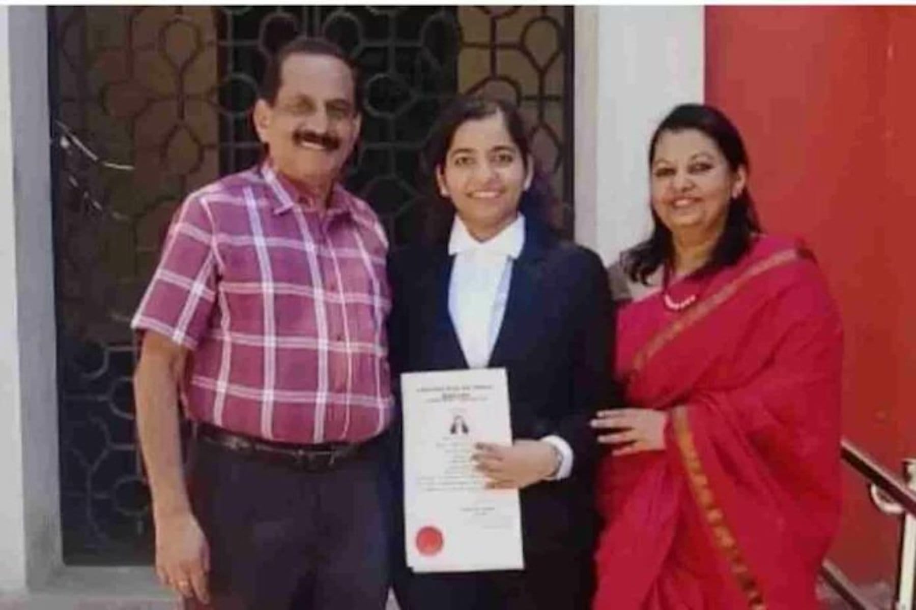 sarah sunny advocate with her family