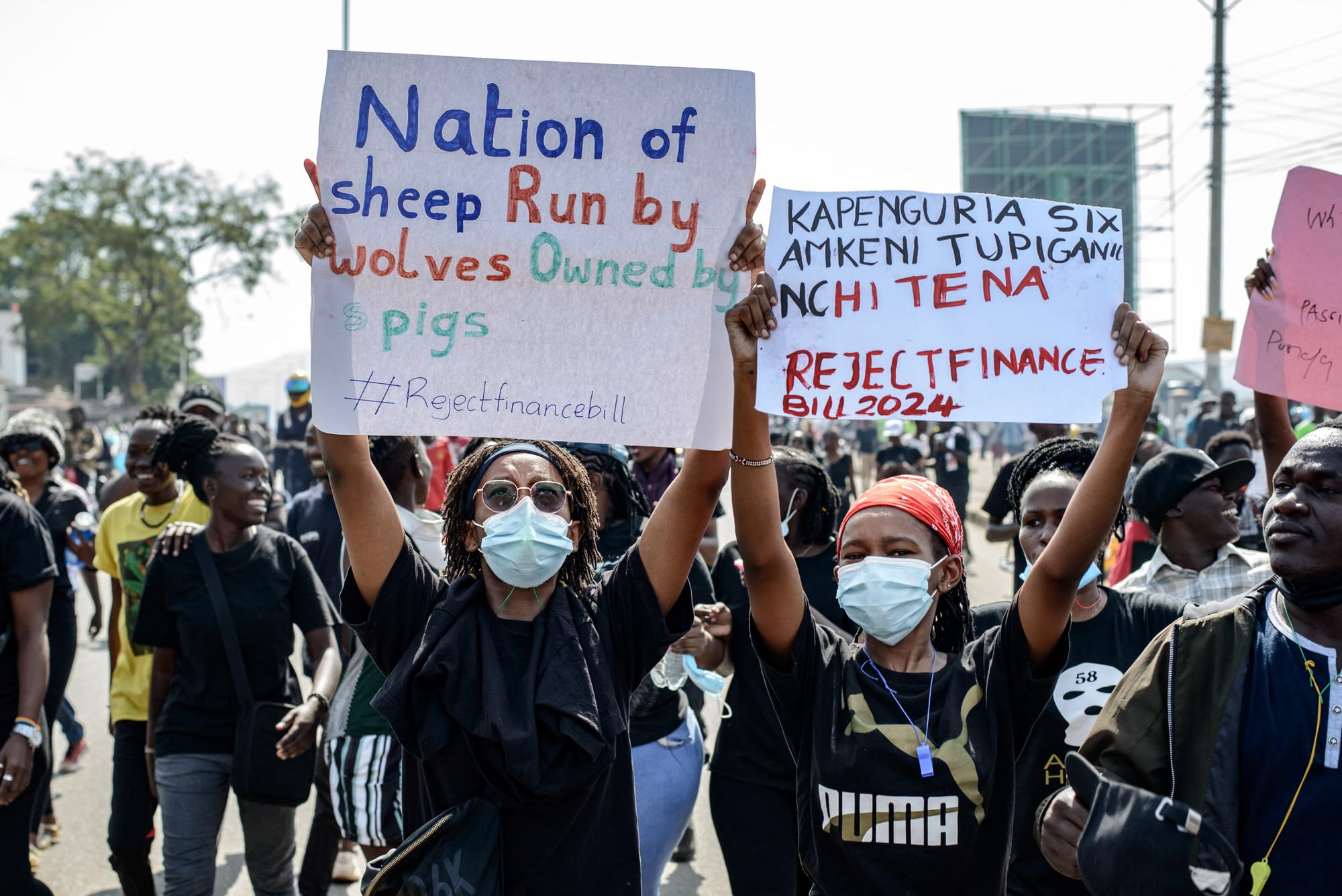 kenya tax finance bill protest youth