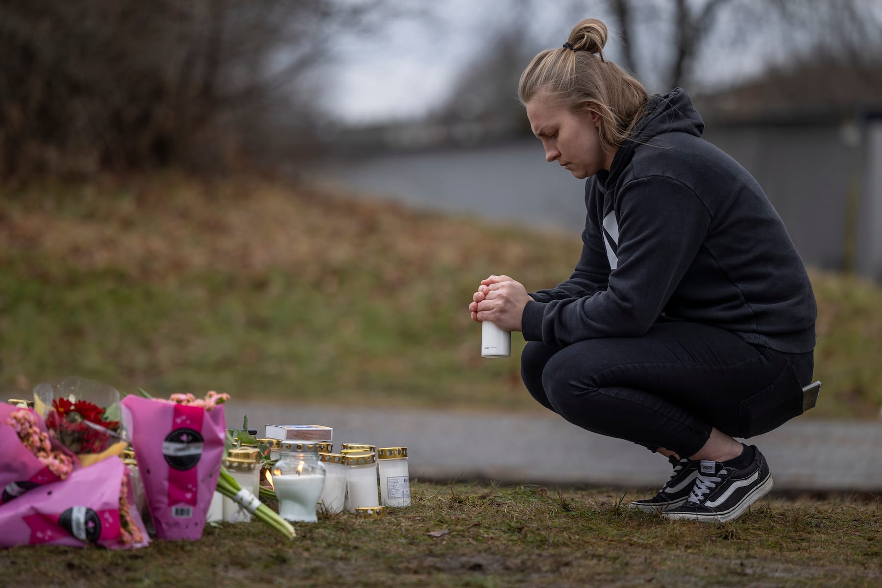 mourners pay tribute sweden mass shooting victims