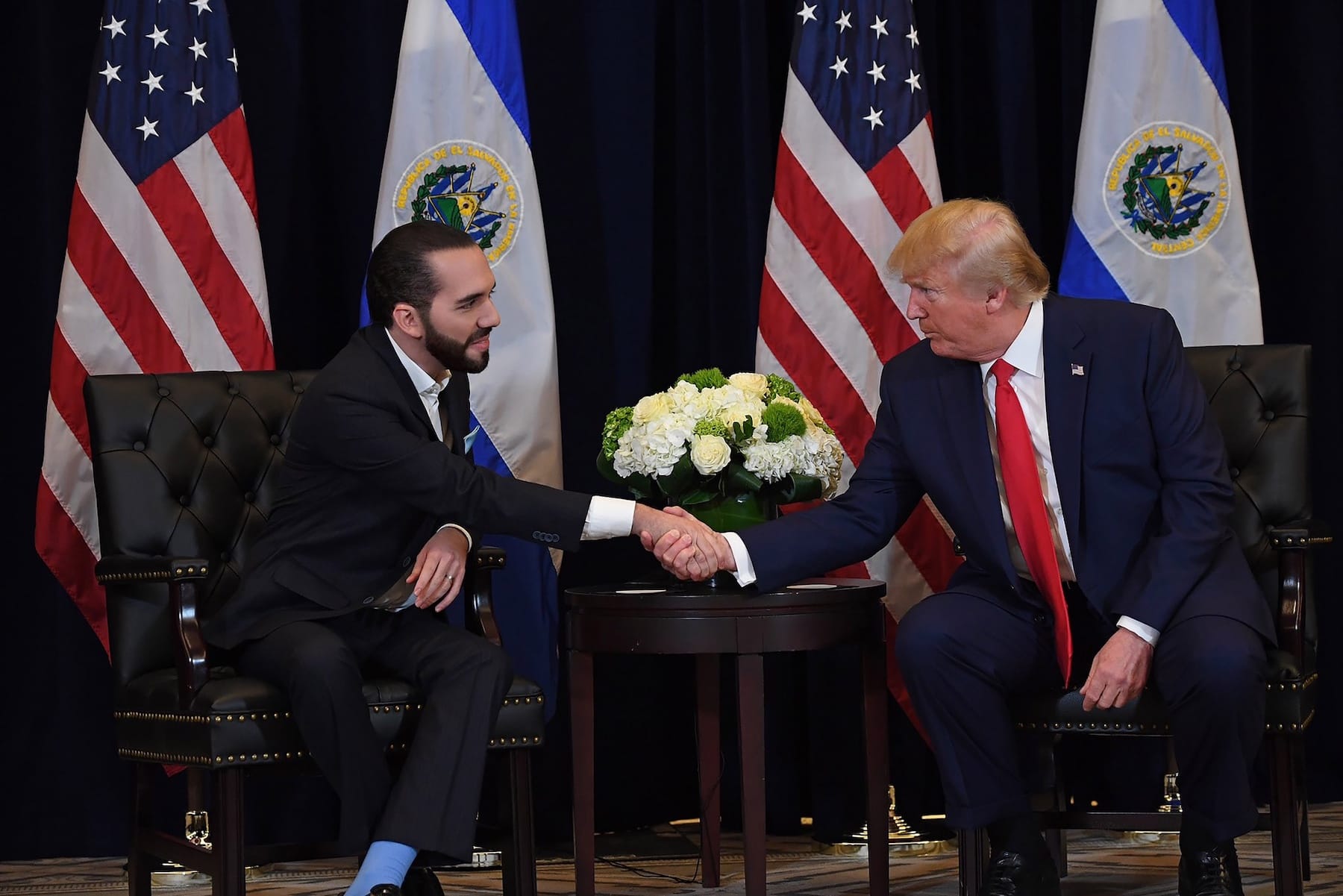 el salvador nayib bukele meet us president trump