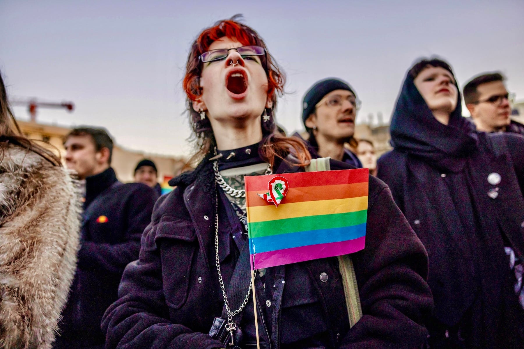 LGBTQ rights protest in hungary