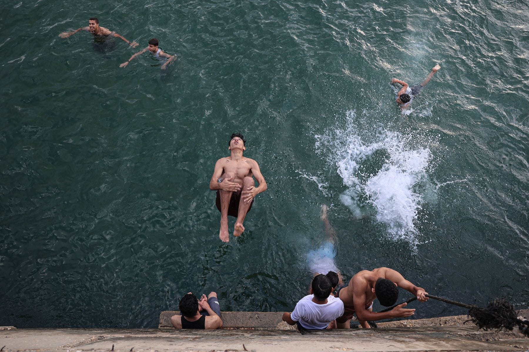 Mediterranean sea khan yunis southern gaza