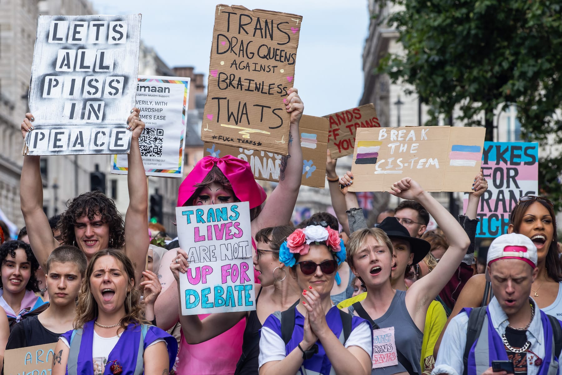 UK LGBTQ trans protest