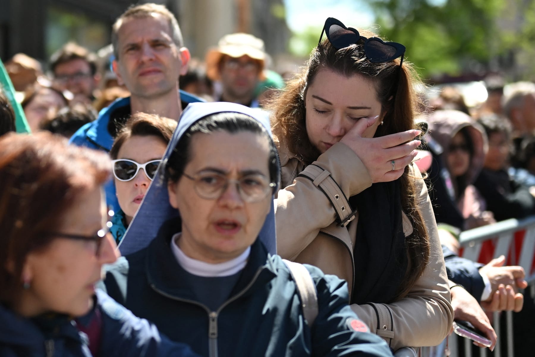 catholic women protest male conclave pink smoke