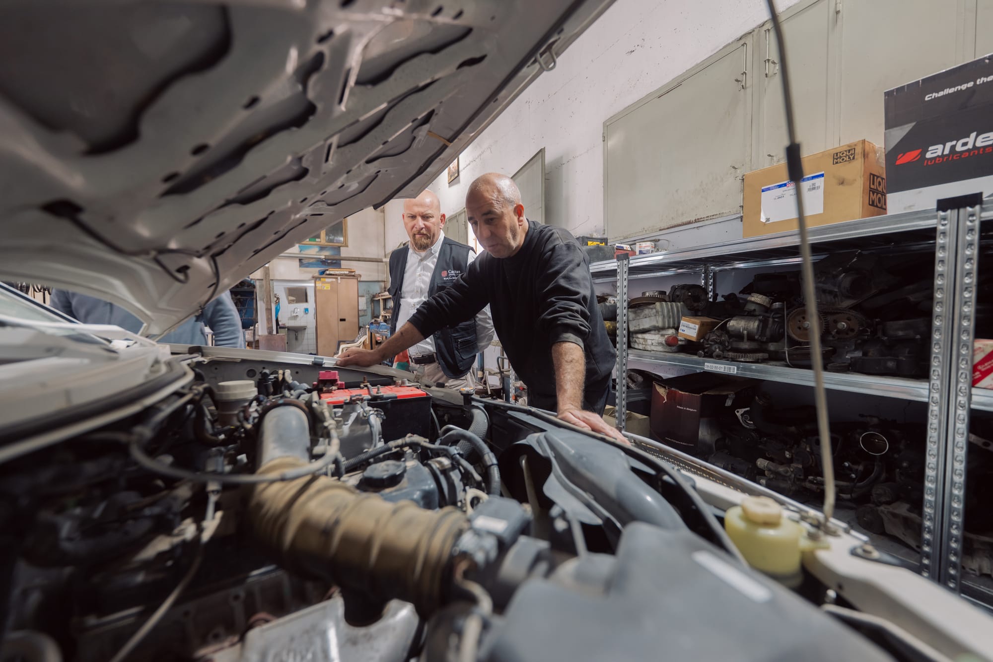 popemobile repair health clinic caritas jerusalem