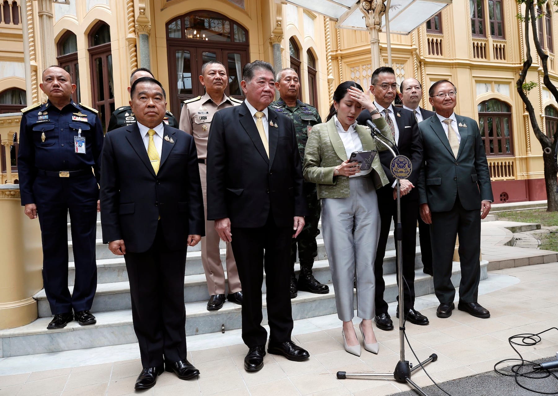 thailand paetongtarn shinawatra suspended leaked call cambodia hun sen