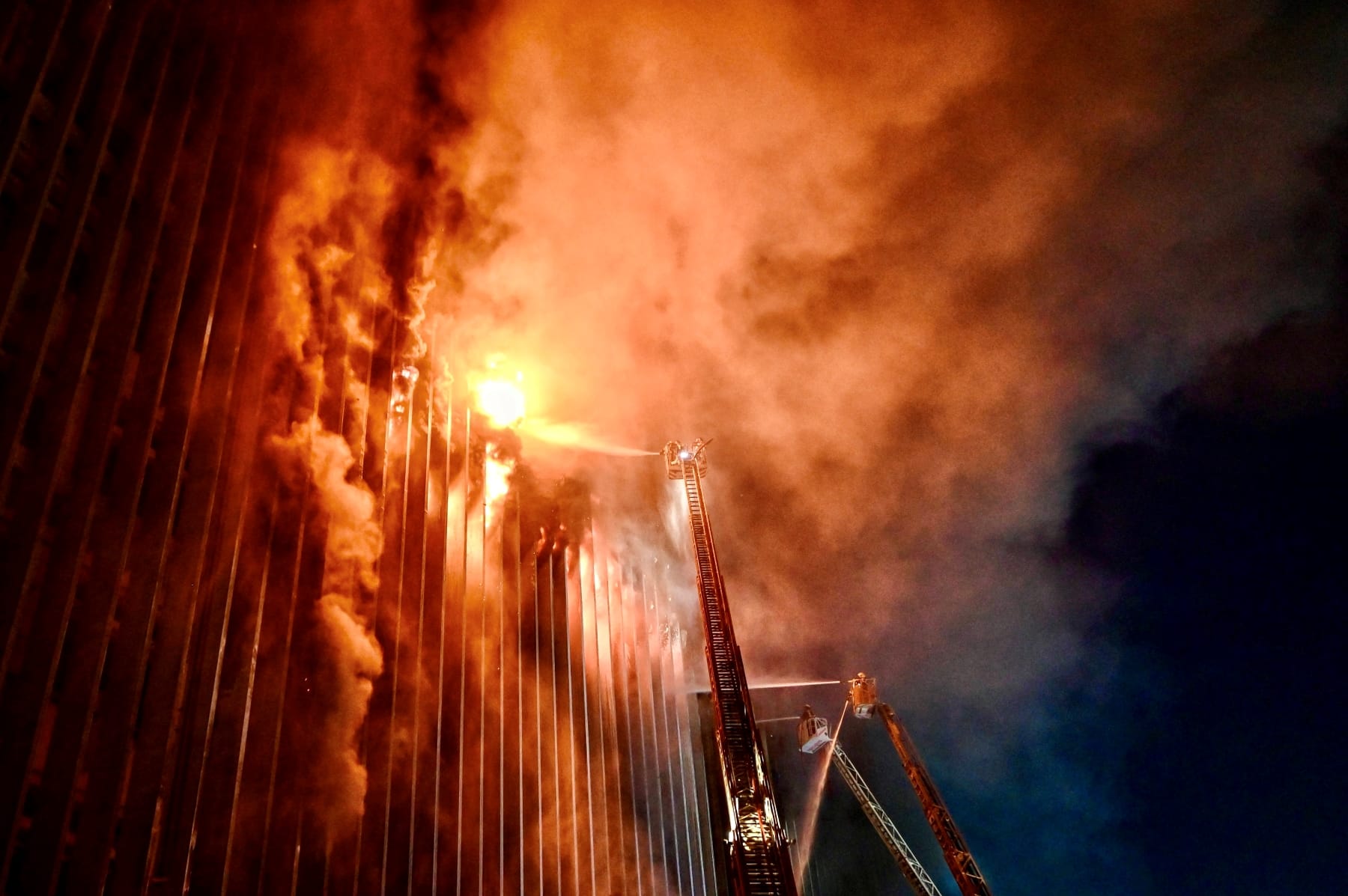 egypt telecommunications ramses fire