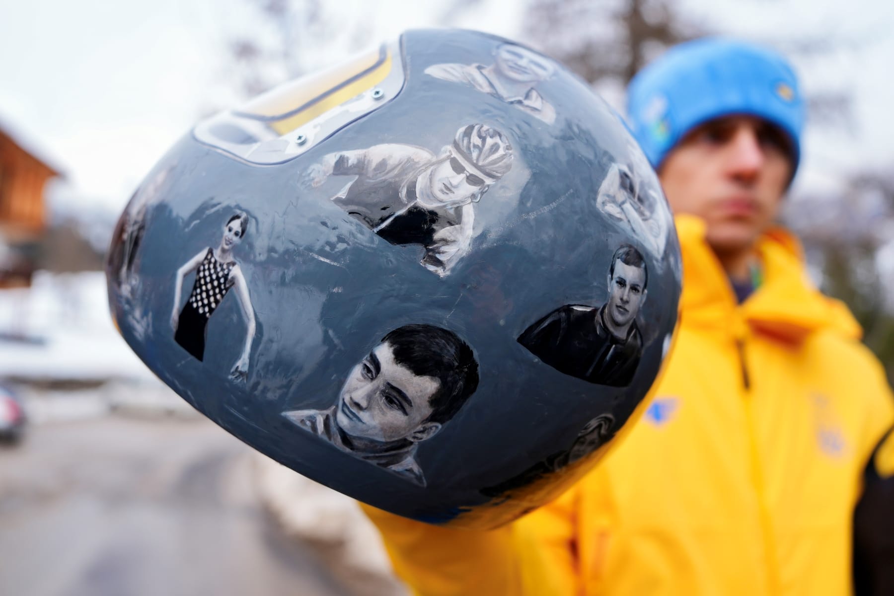 Vladyslav heraskevych helmet Ukraine disqualified milan Olympics