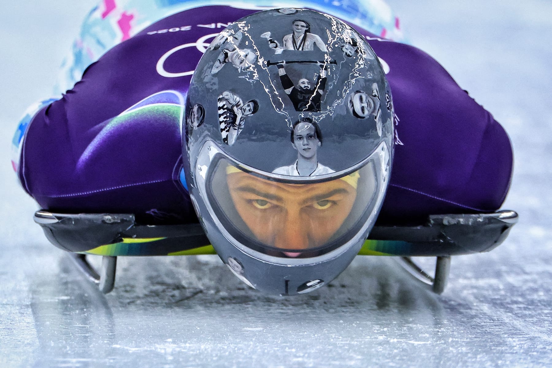 olena smaha ukraine milan olympics remembrance violation helmet