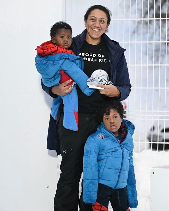 elana meyers taylor us bobsleigh mommy won signed ASL deaf sons