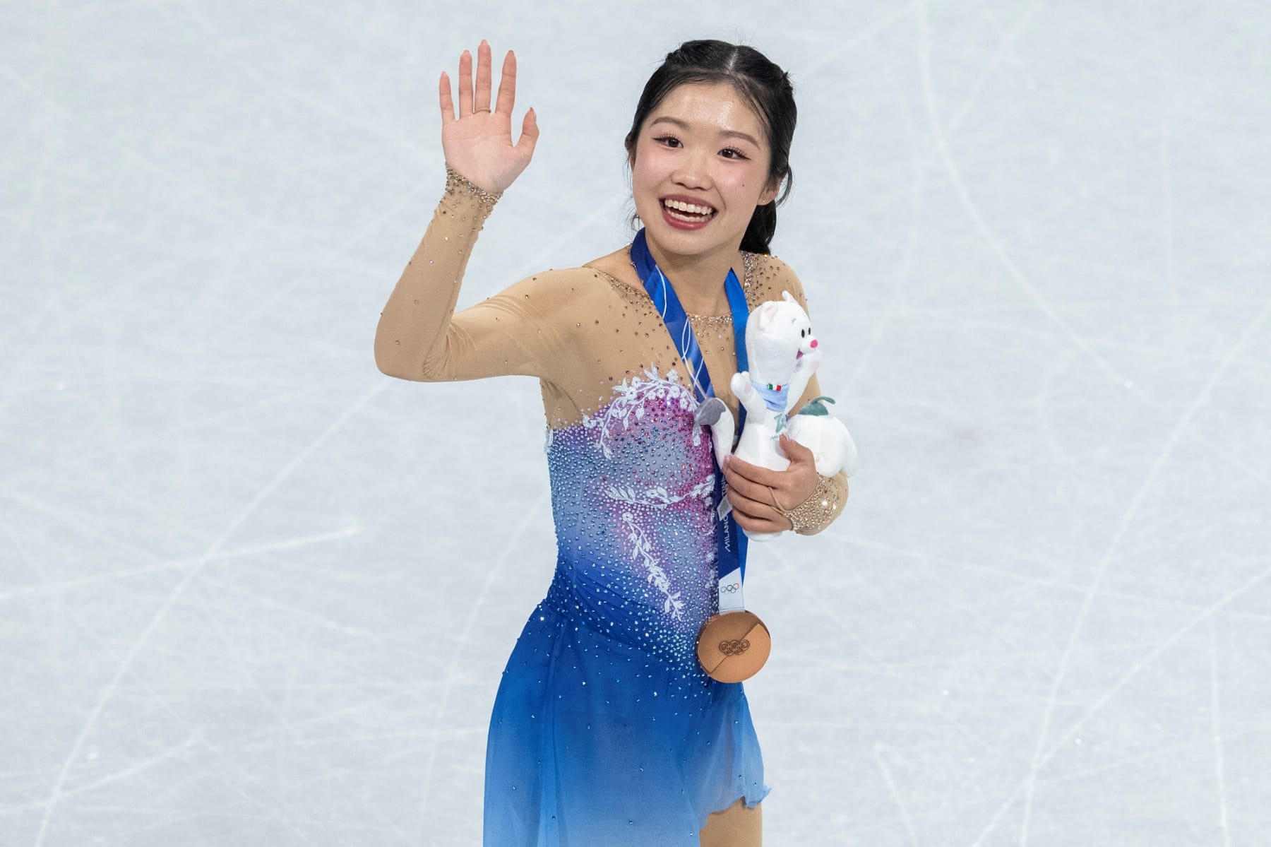 milan olympics free skate all asian women podium
