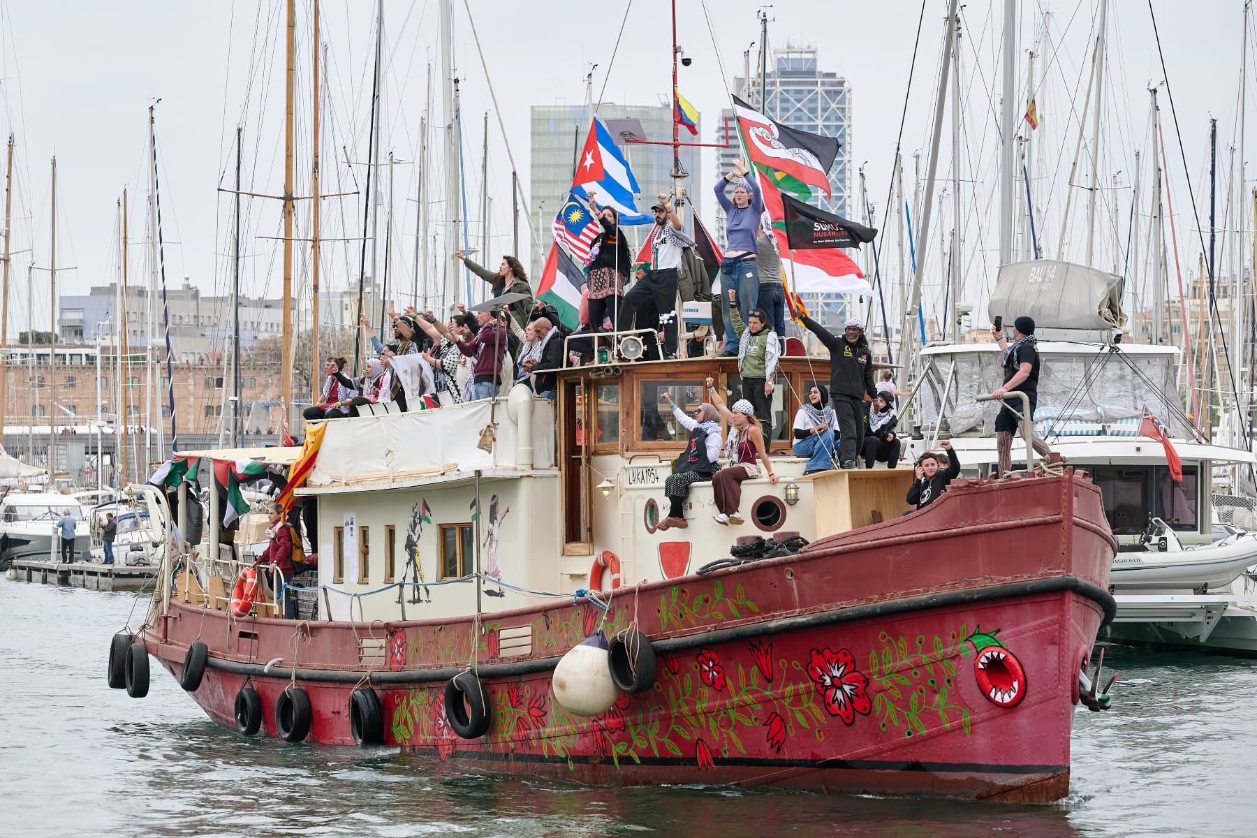 Thiago Avila Saif abu keshek global sumud flotilla activists Israel refuse release
