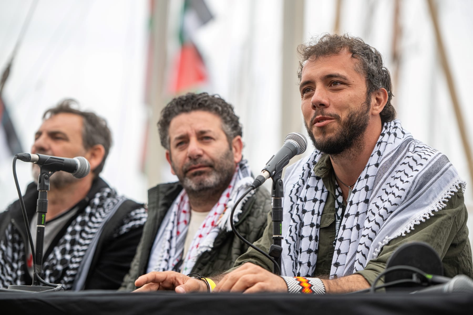 Thiago Avila Saif abu keshek global sumud flotilla activists Israel refuse release