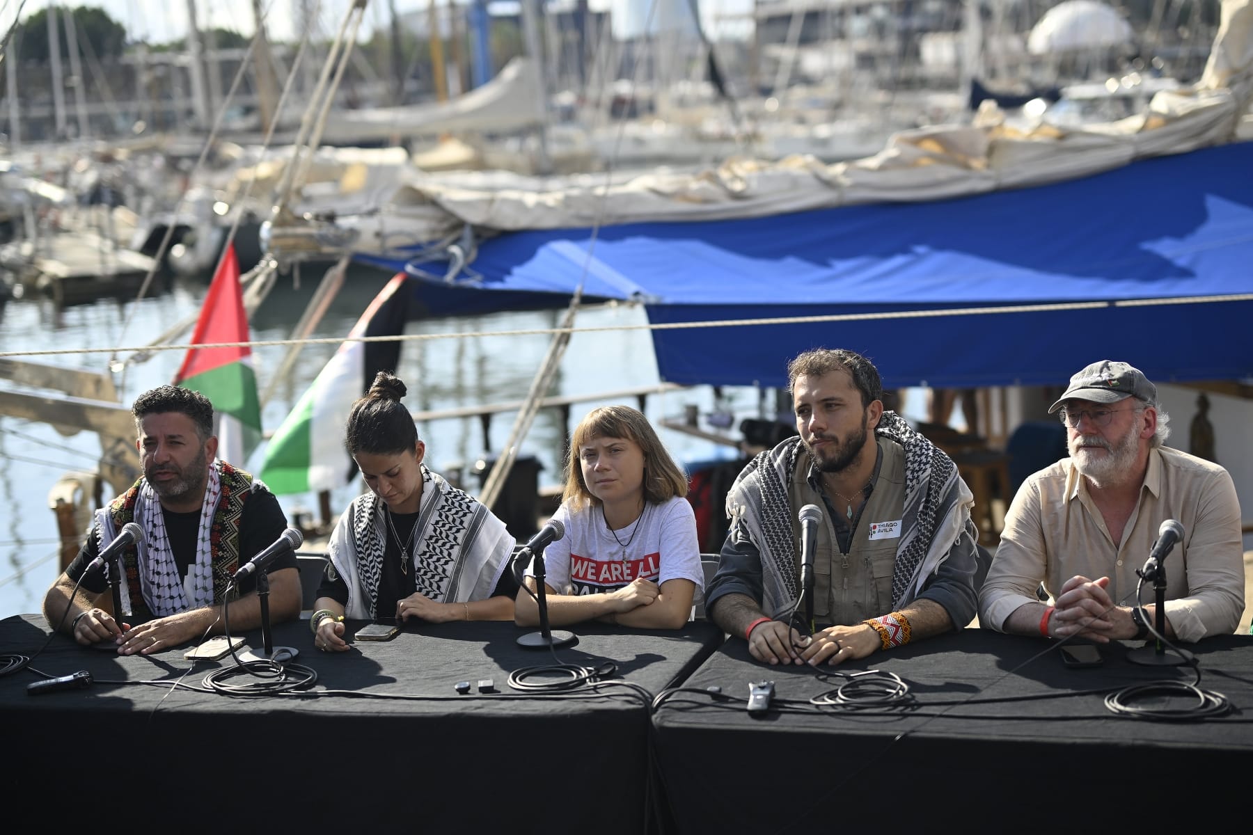Thiago Avila Saif abu keshek global sumud flotilla activists Israel refuse release