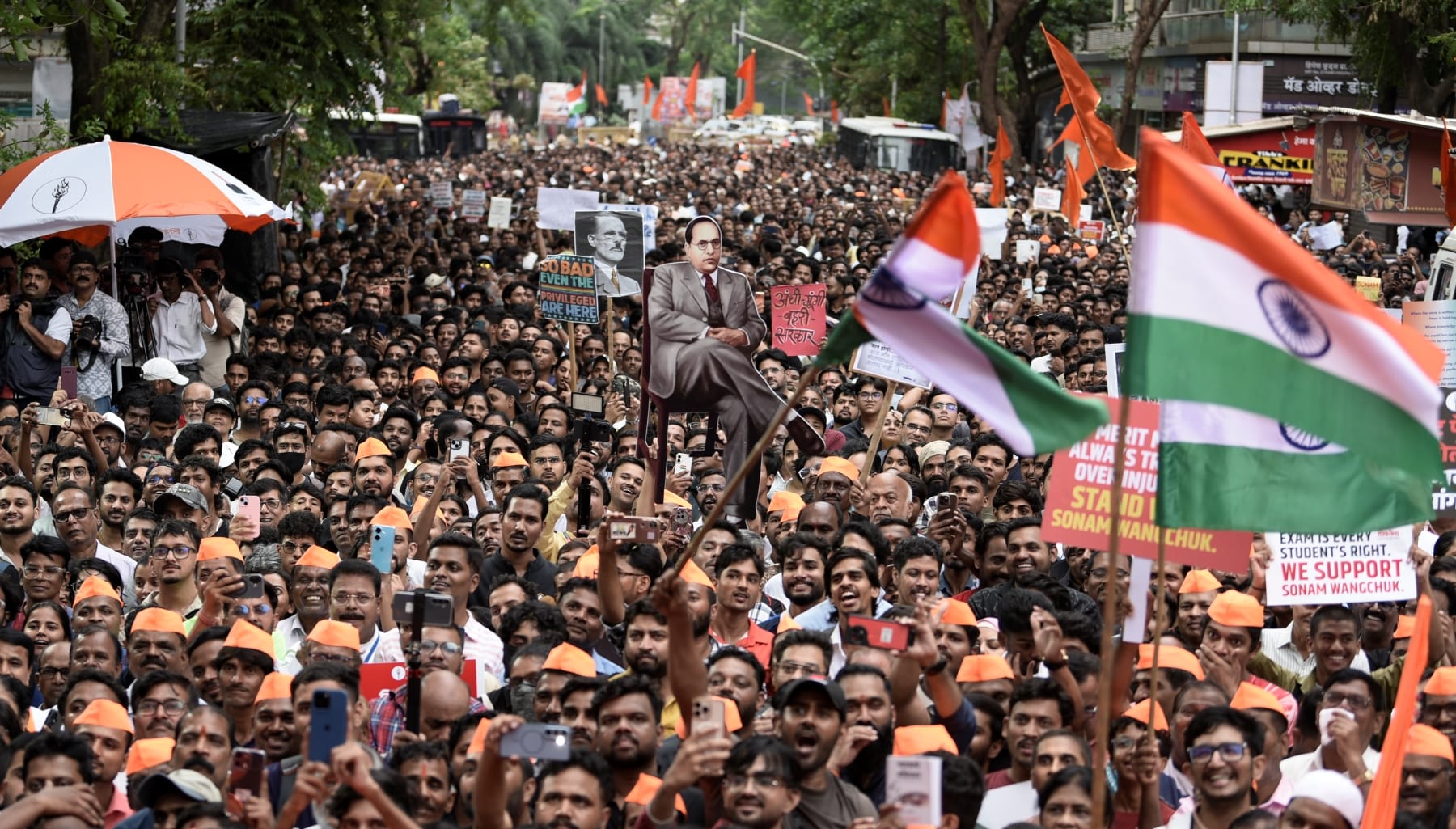 india gen z cockroach protests education minister resign