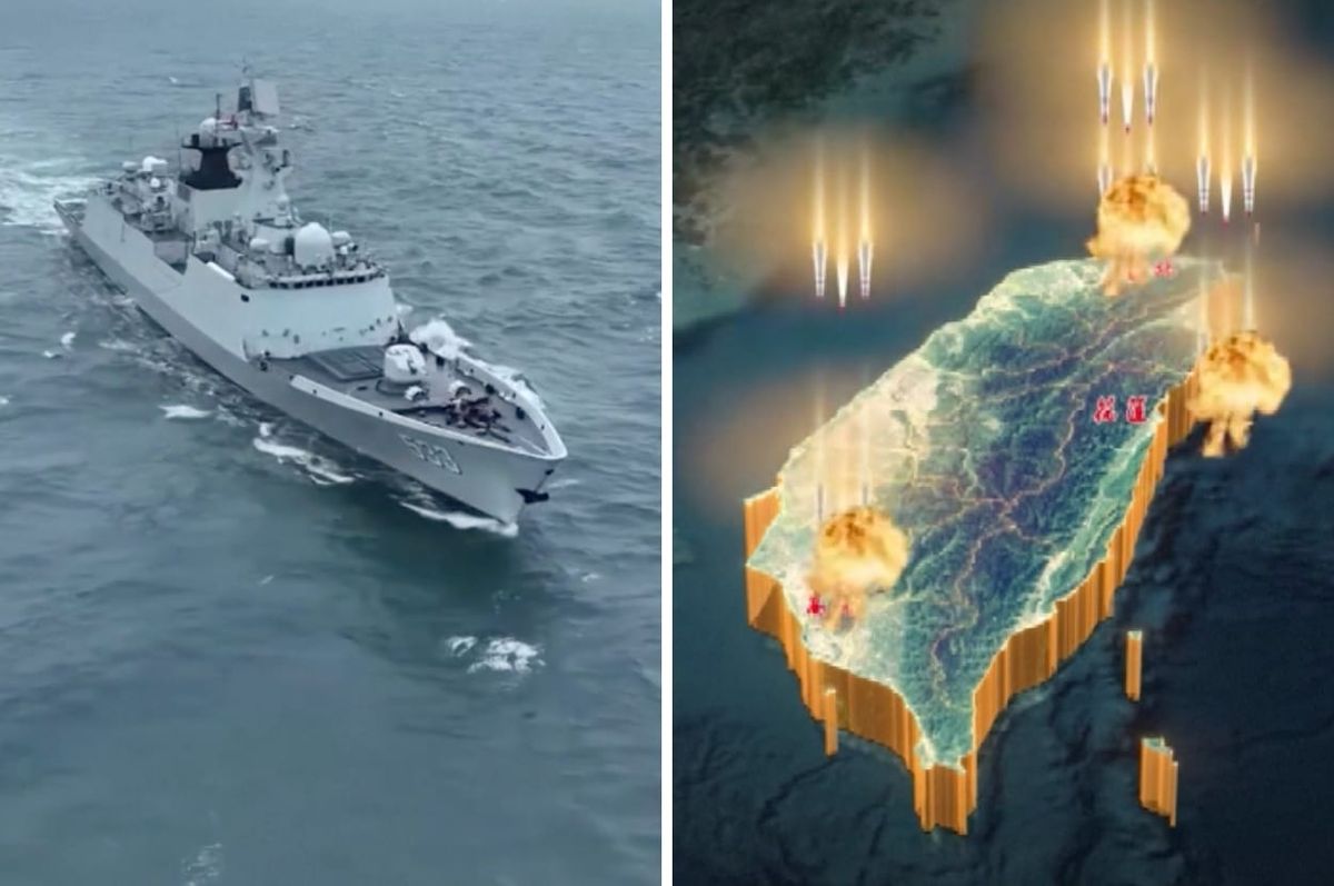 china taiwan military drills simulate invasion william lai