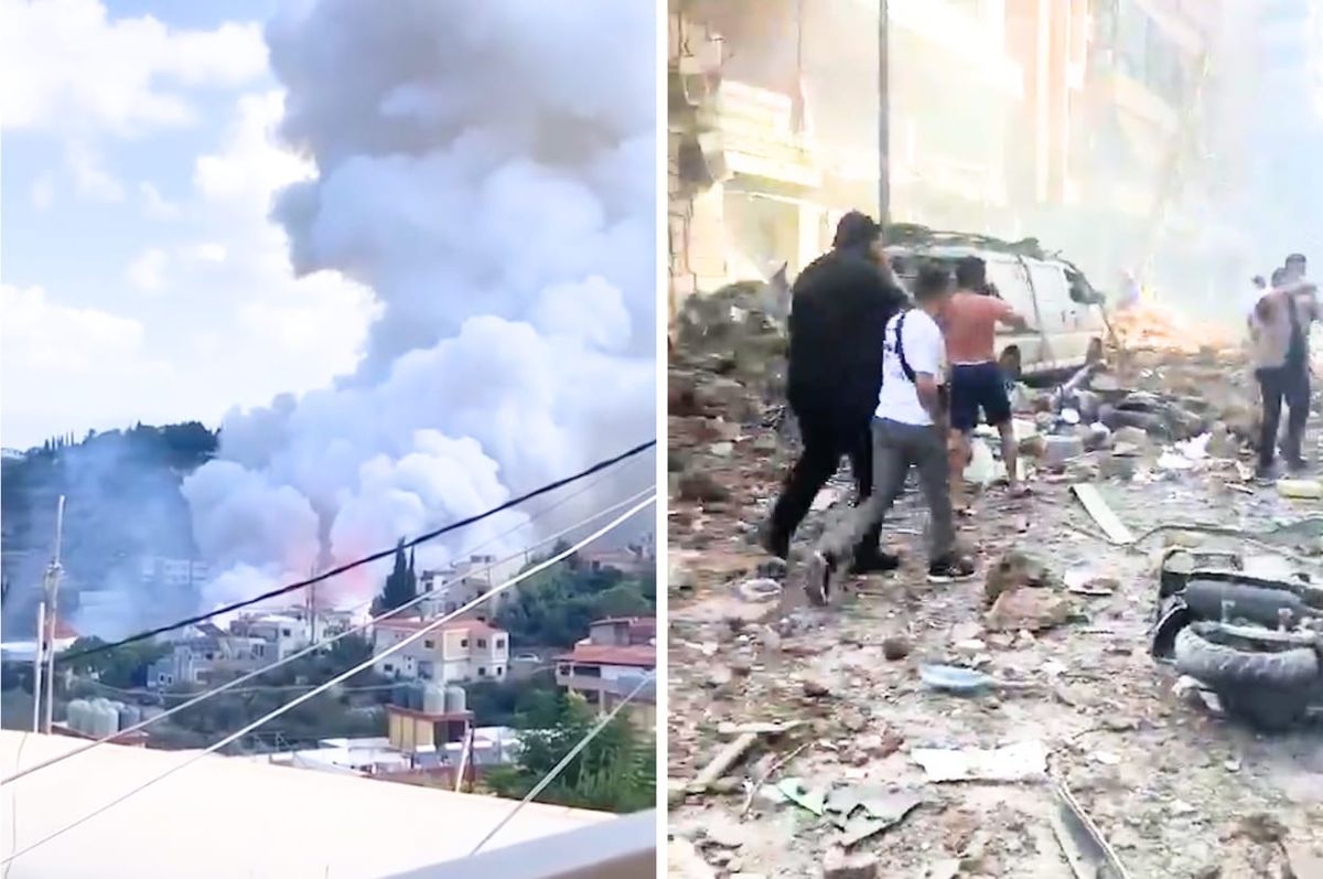 israel bombing lebanon after pagers gaza hezbollah