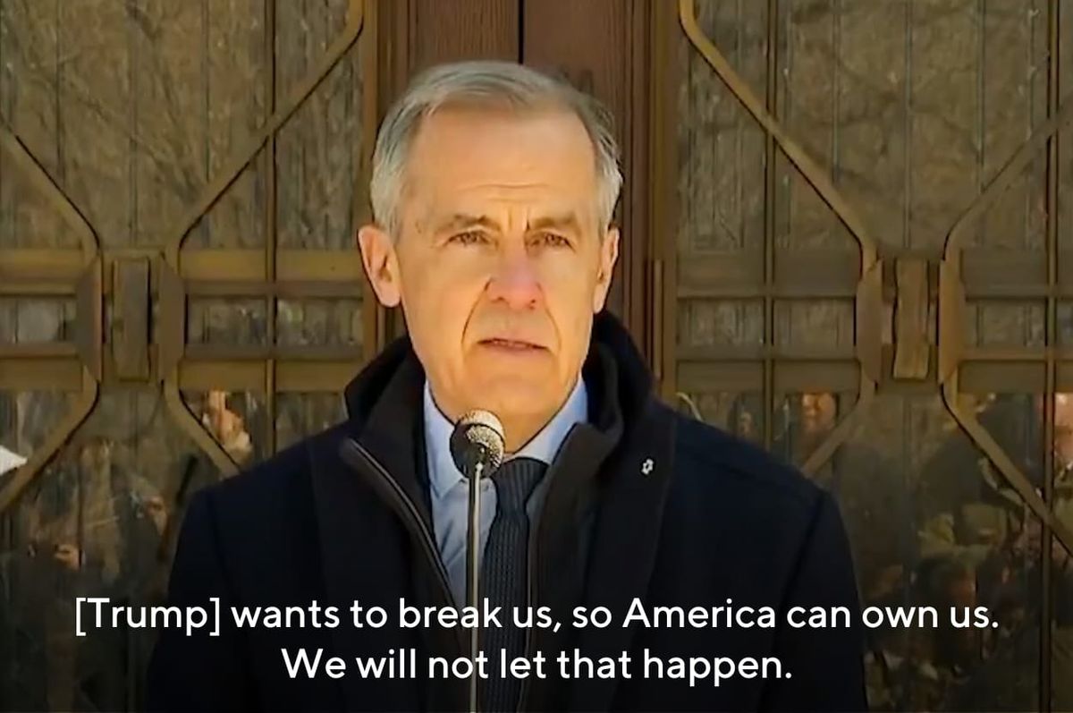 Canada prime minister mark carney trump speech