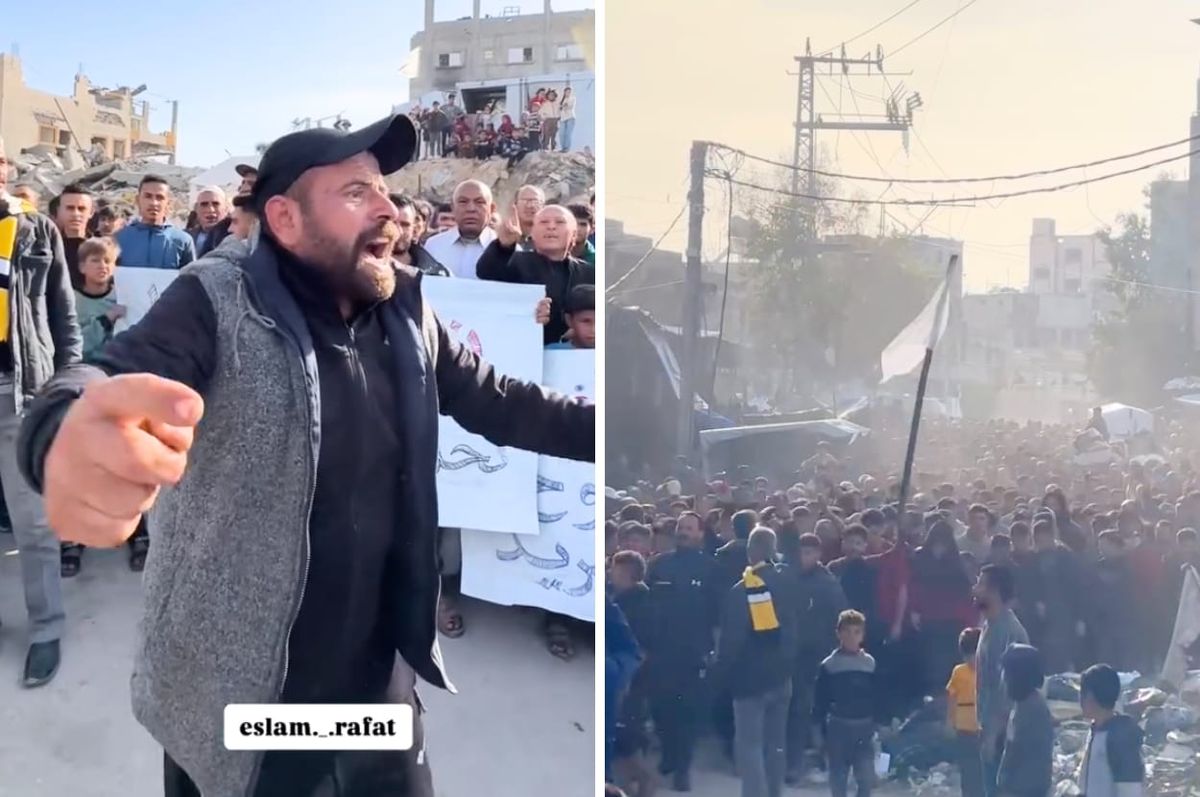 gaza anti hamas war protest israel genocide