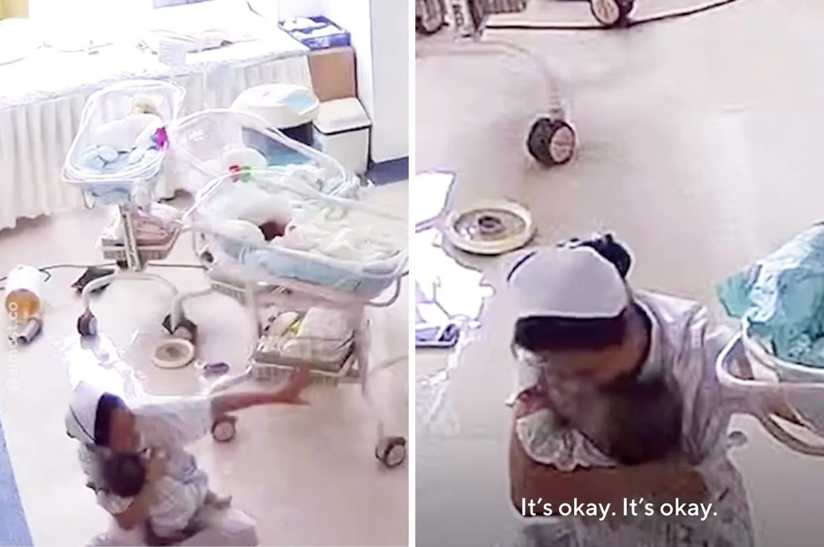 china nurses protect babies earthquake myanmar