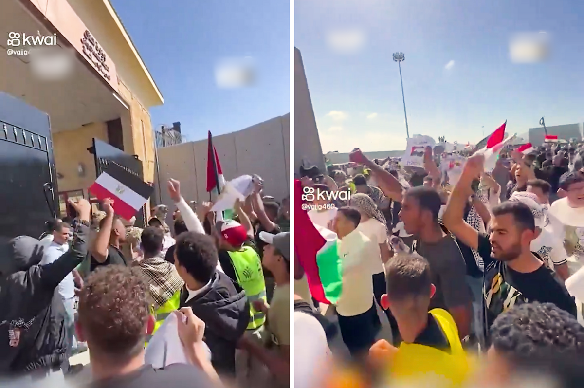 egypt protest rafah crossing gaza blockade