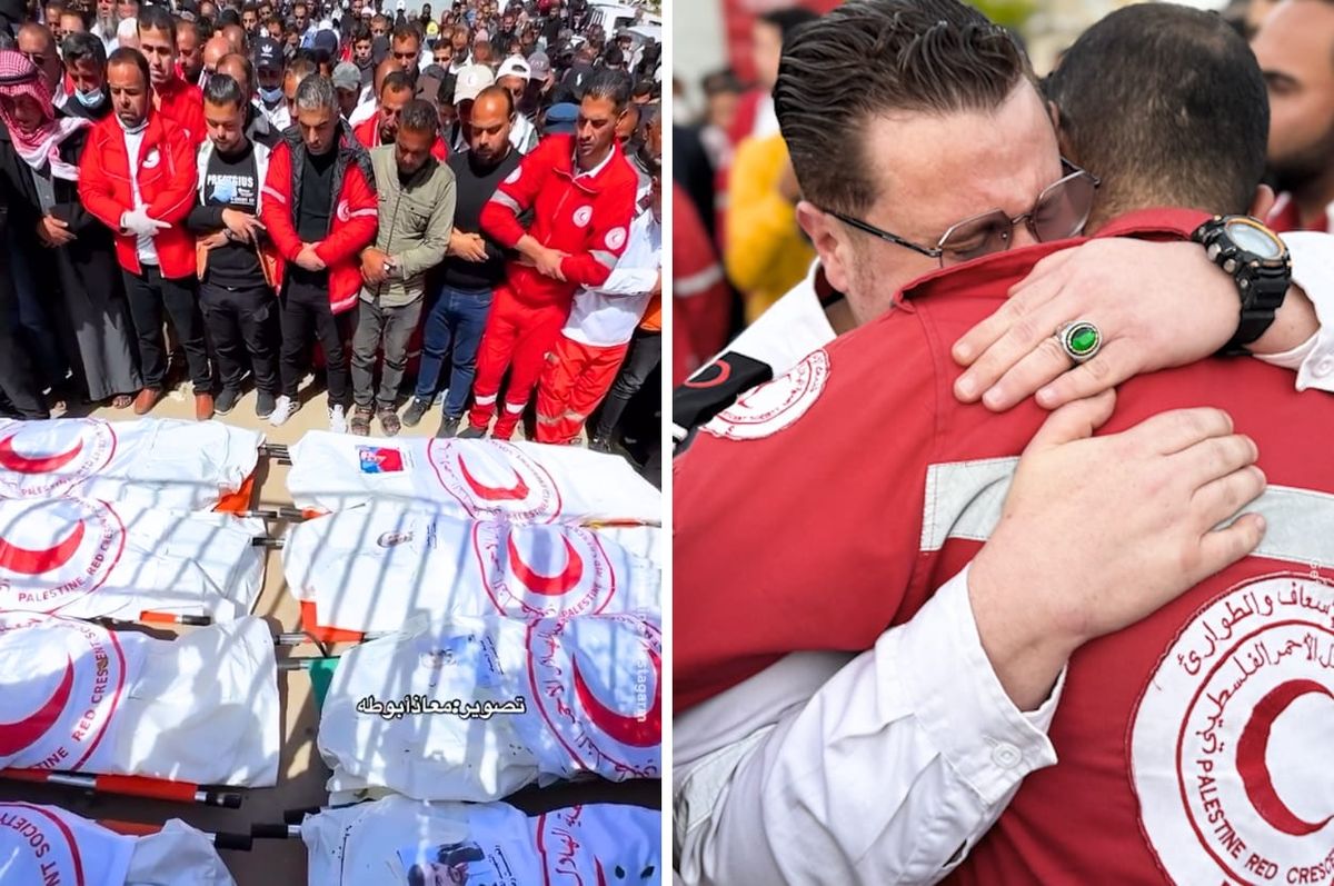 gaza medics massacre israel mass grave palestinian red crescent