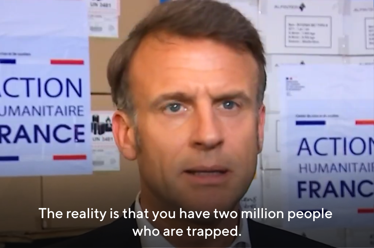 macron call out trump gaza real estate project