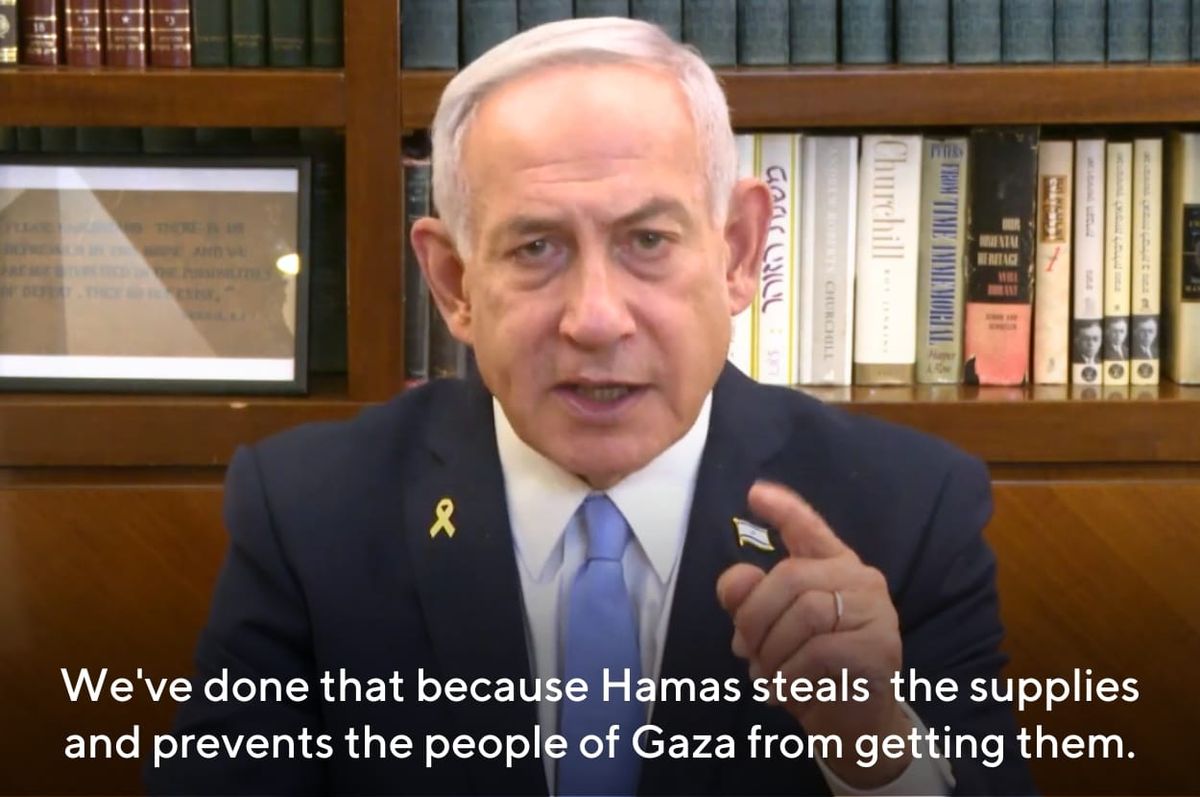 netanyahu block aid gaza ceasefire phase 1