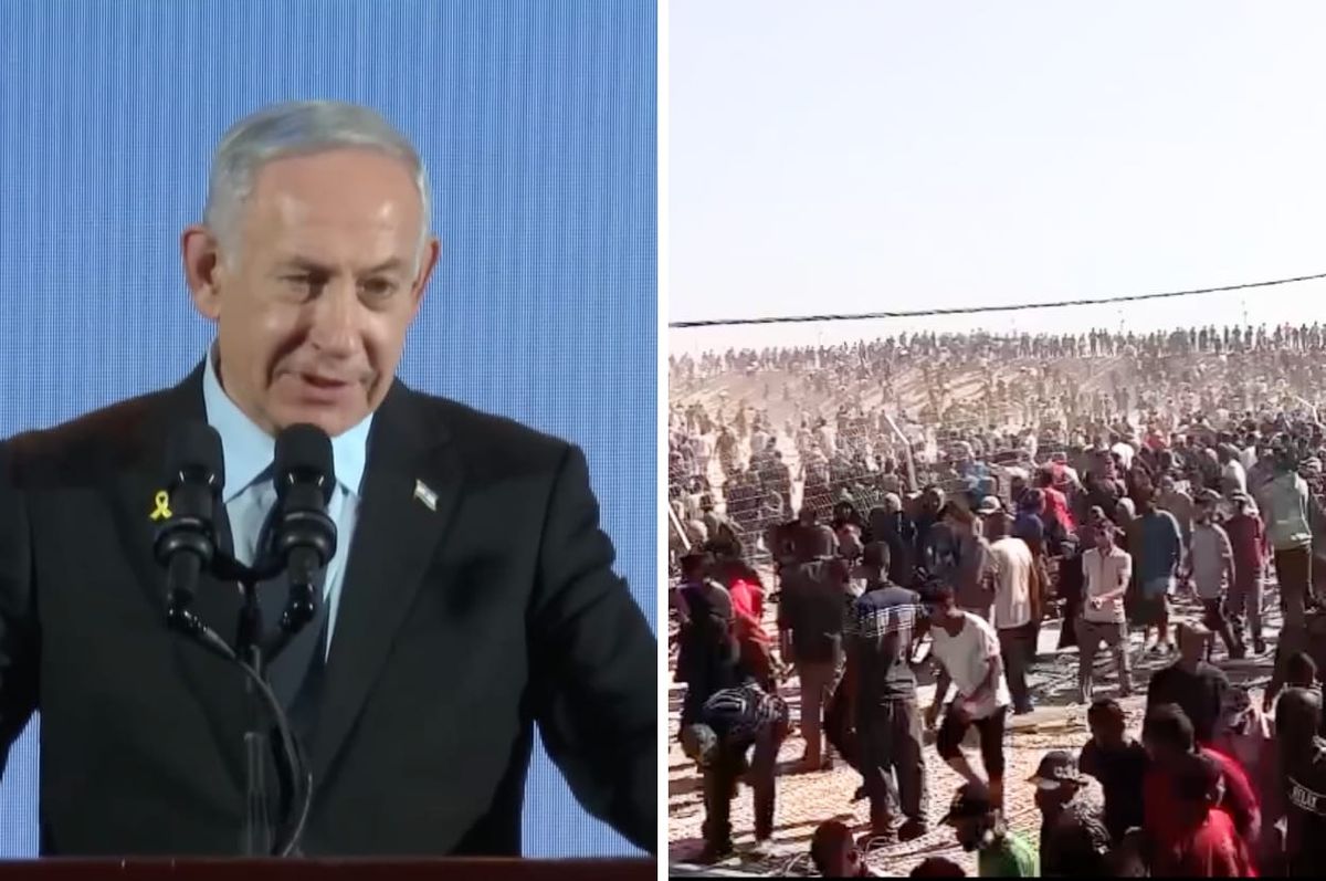 netanyahu deny mass starvation gaza aid genocide