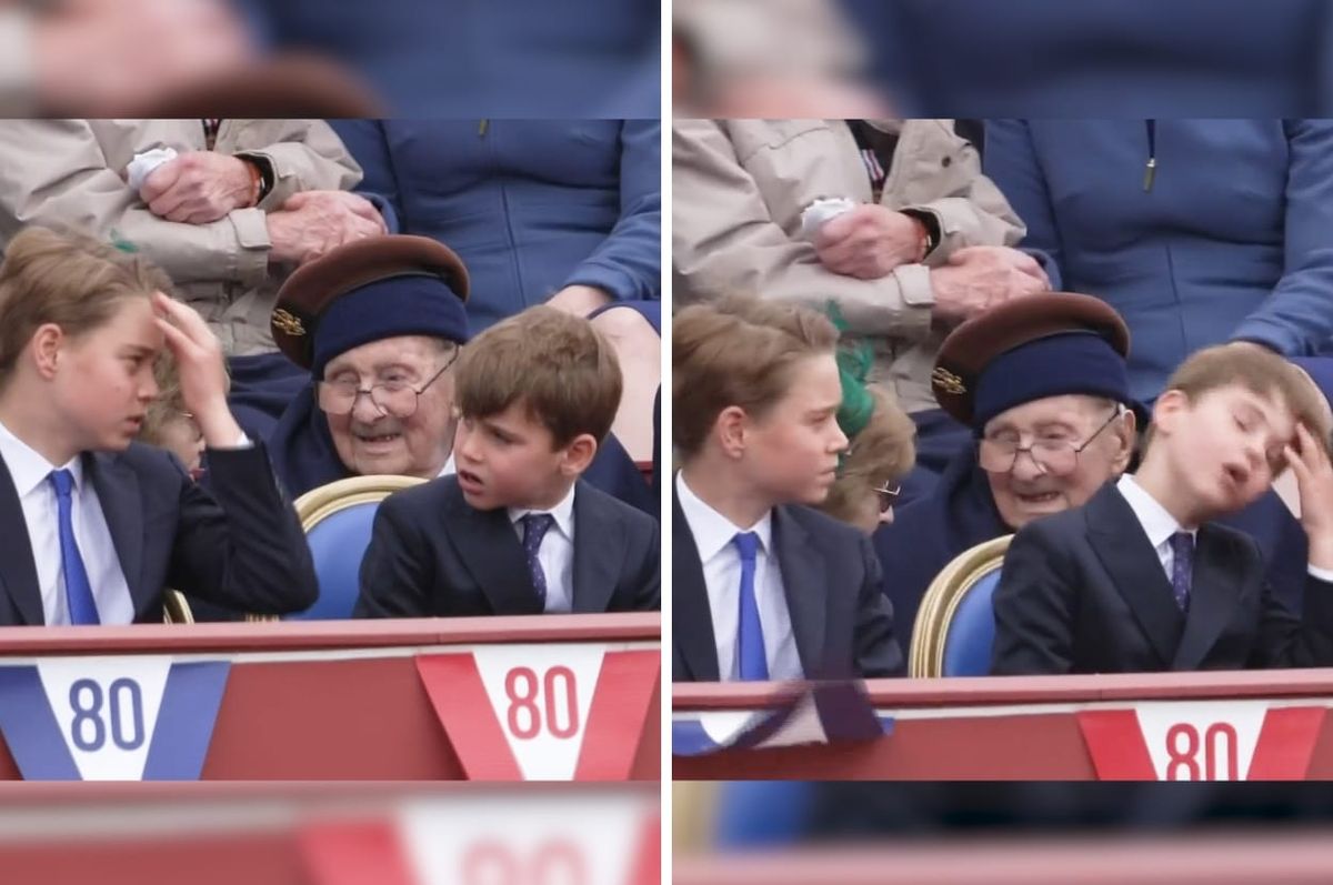 prince louis mock brother george royal parade