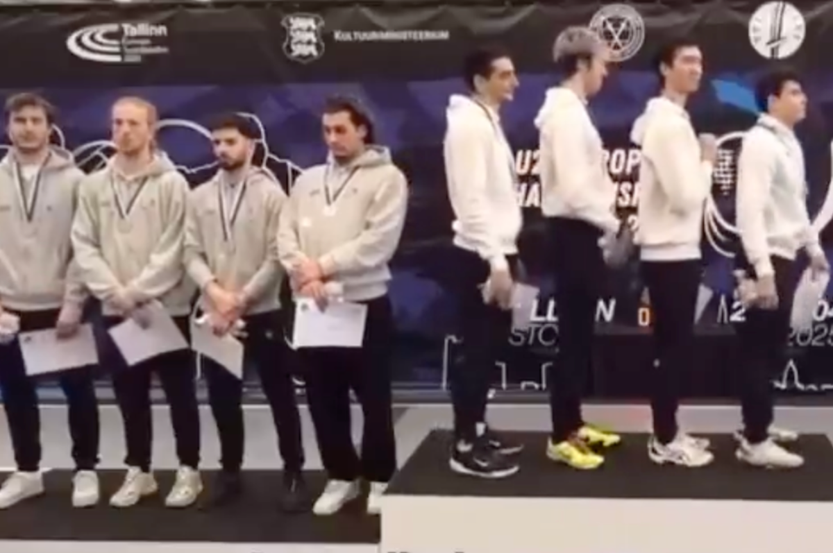 switzerland fencing youth refuse face israel flag