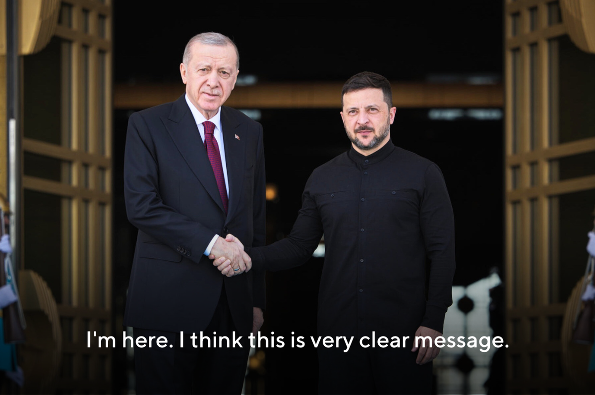 zelenskyy alone turkey putin no show ceasefire talk