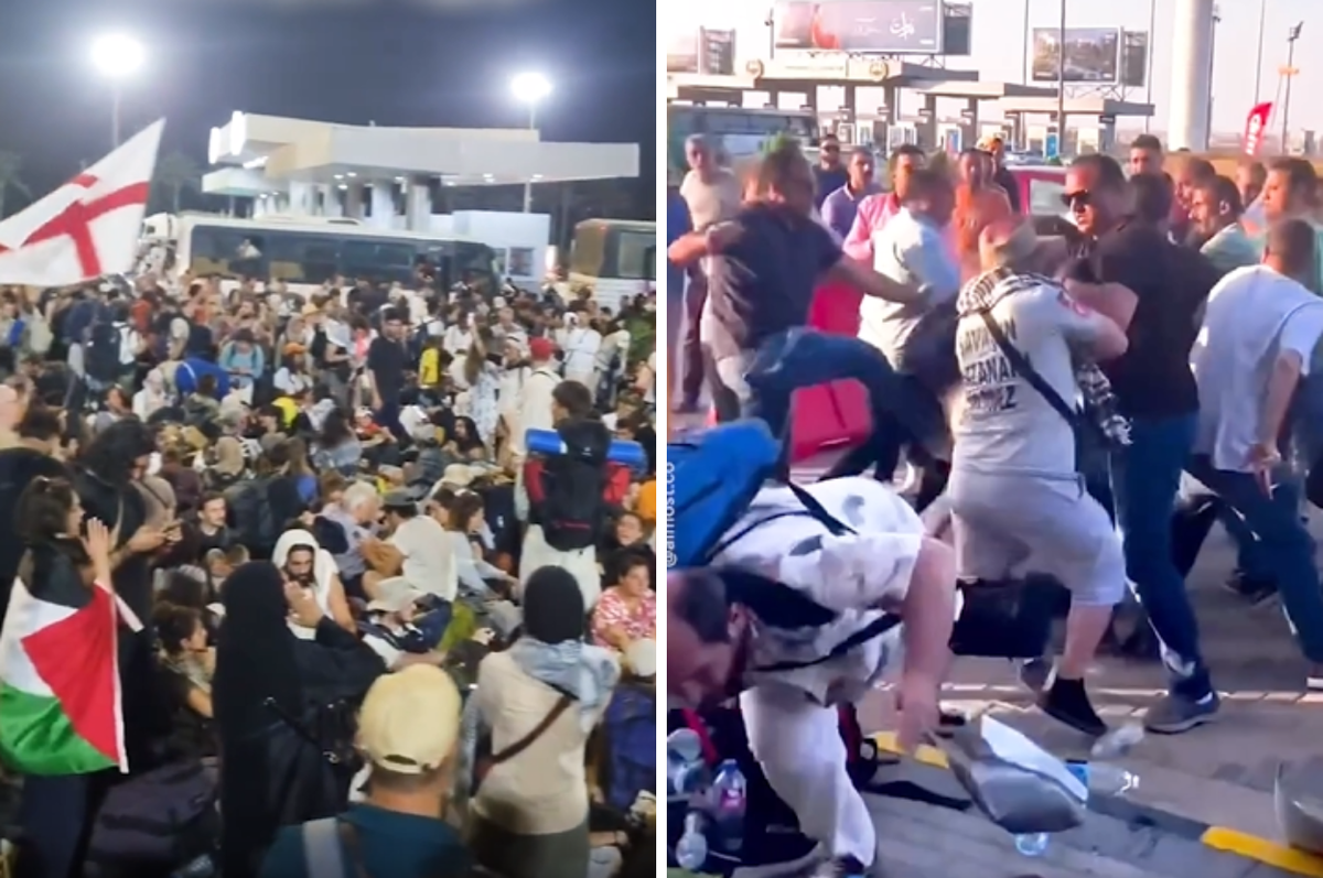 Egypt crack down global march gaza activists