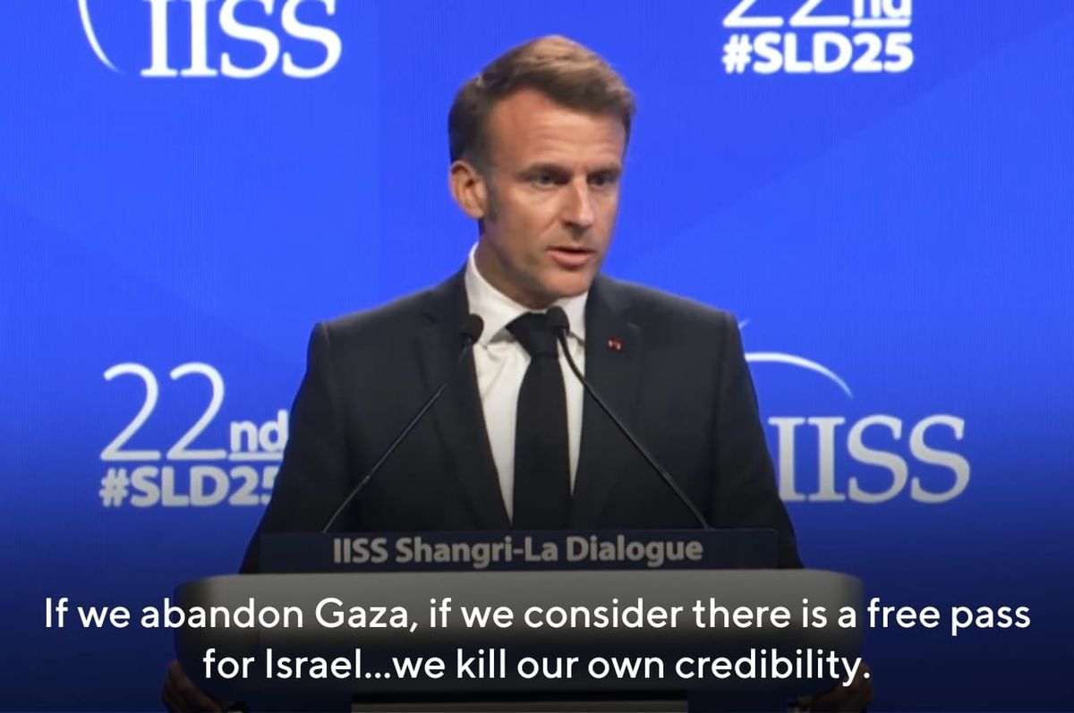 france macron israel free pass west gaza genocide