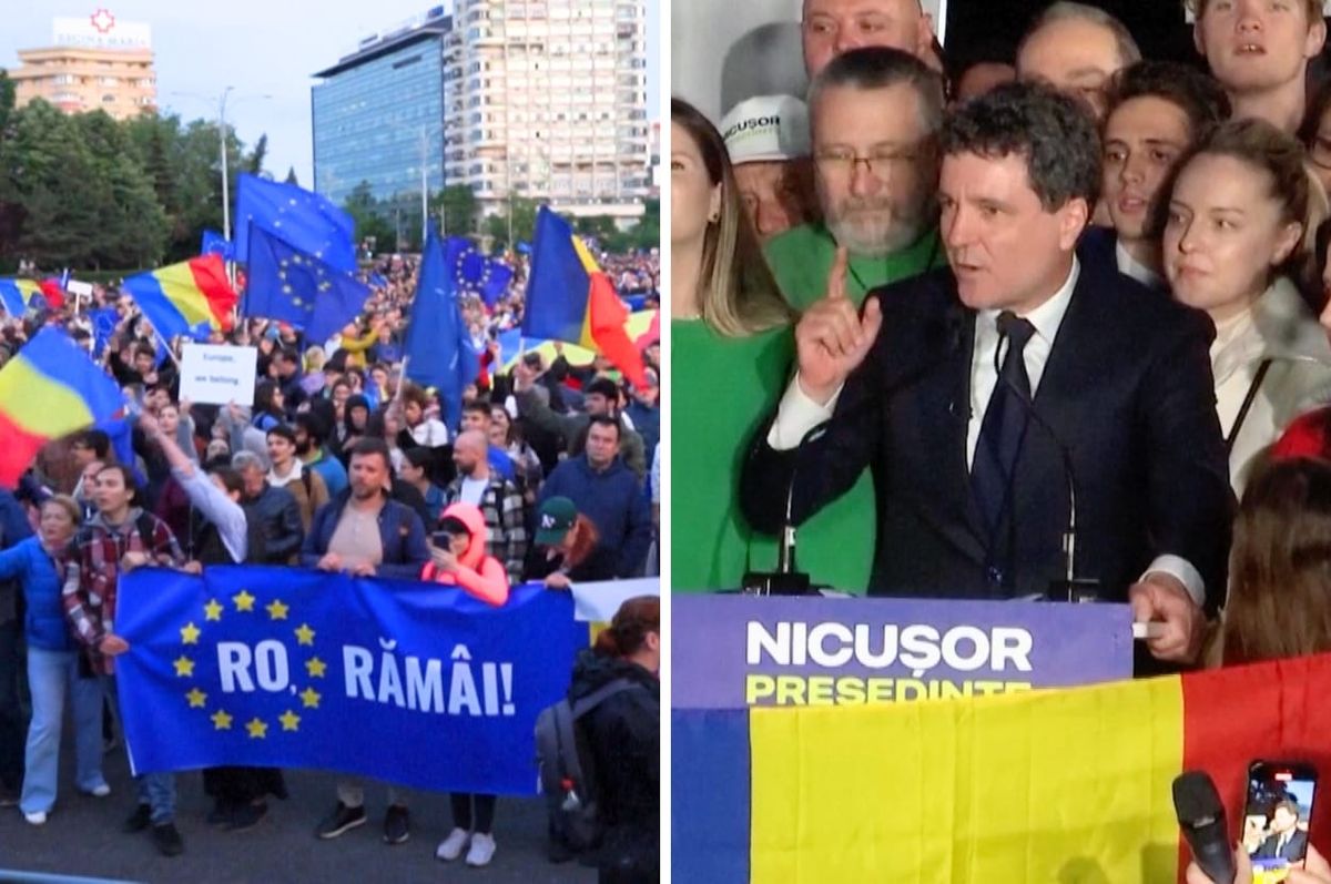 romania election pro-EU president nicusor dan