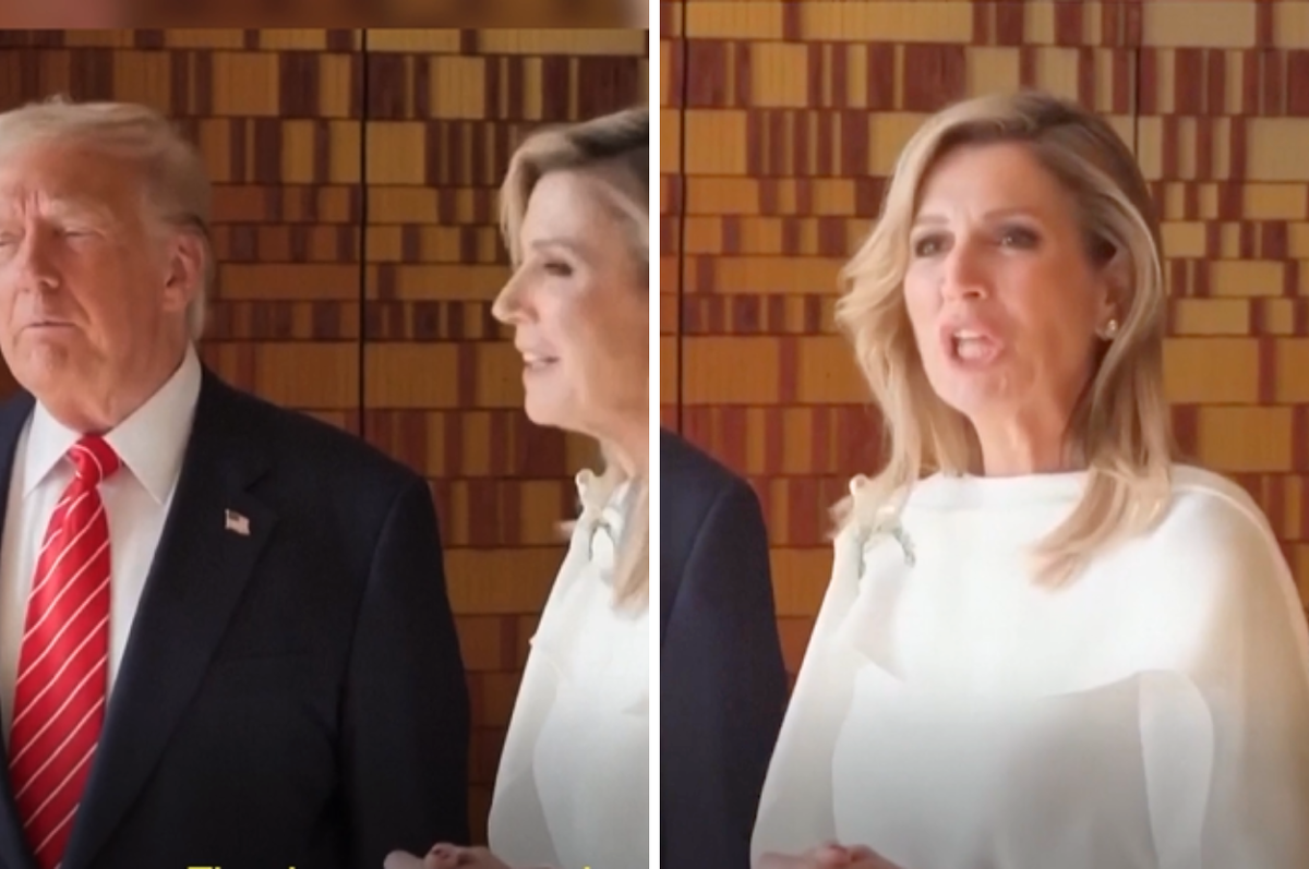 dutch queen maxima mock trump mouth netherlands nato