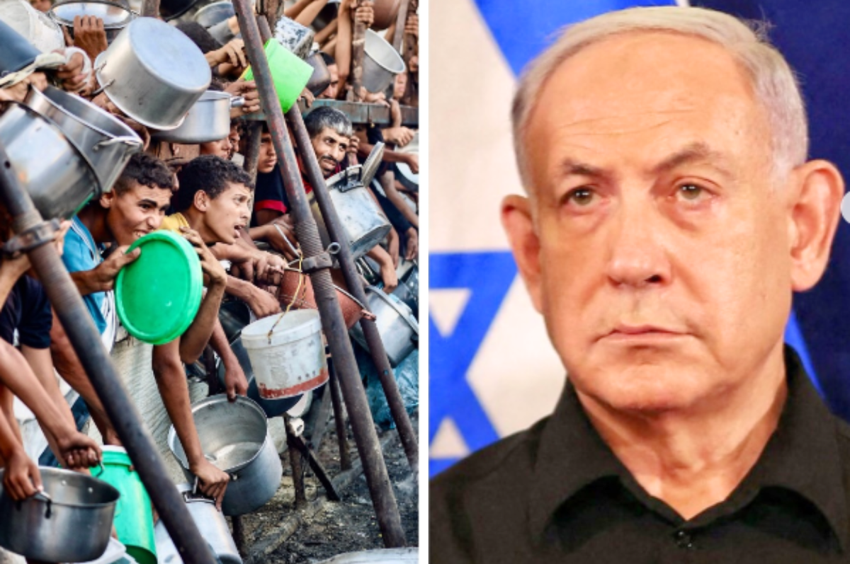 netanyahu food poisoning gaza starvation