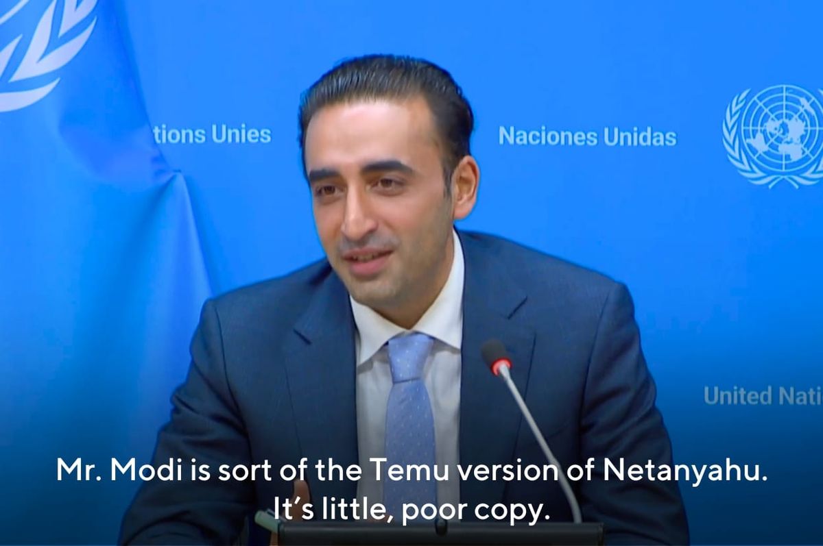 pakistan Bilawal Bhutto Zardari modi temu netanyahu