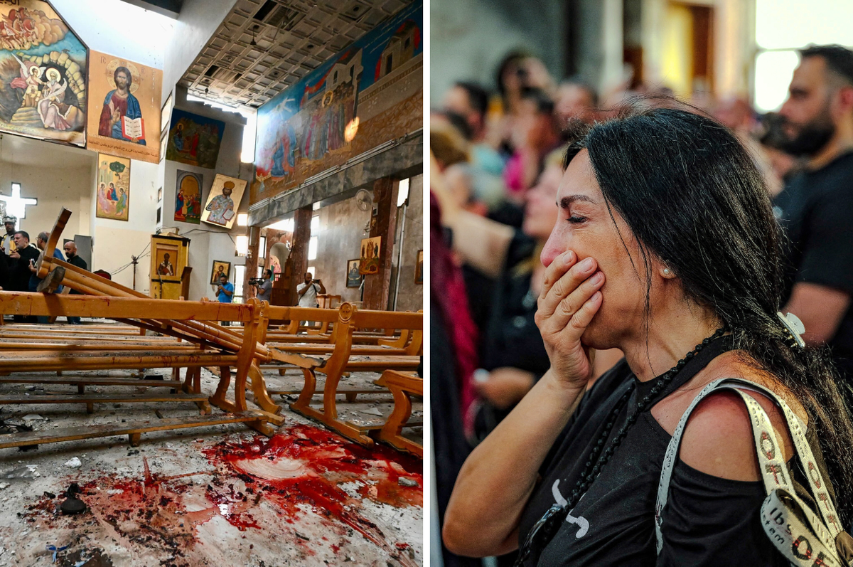 syria suicide bomber church damascus