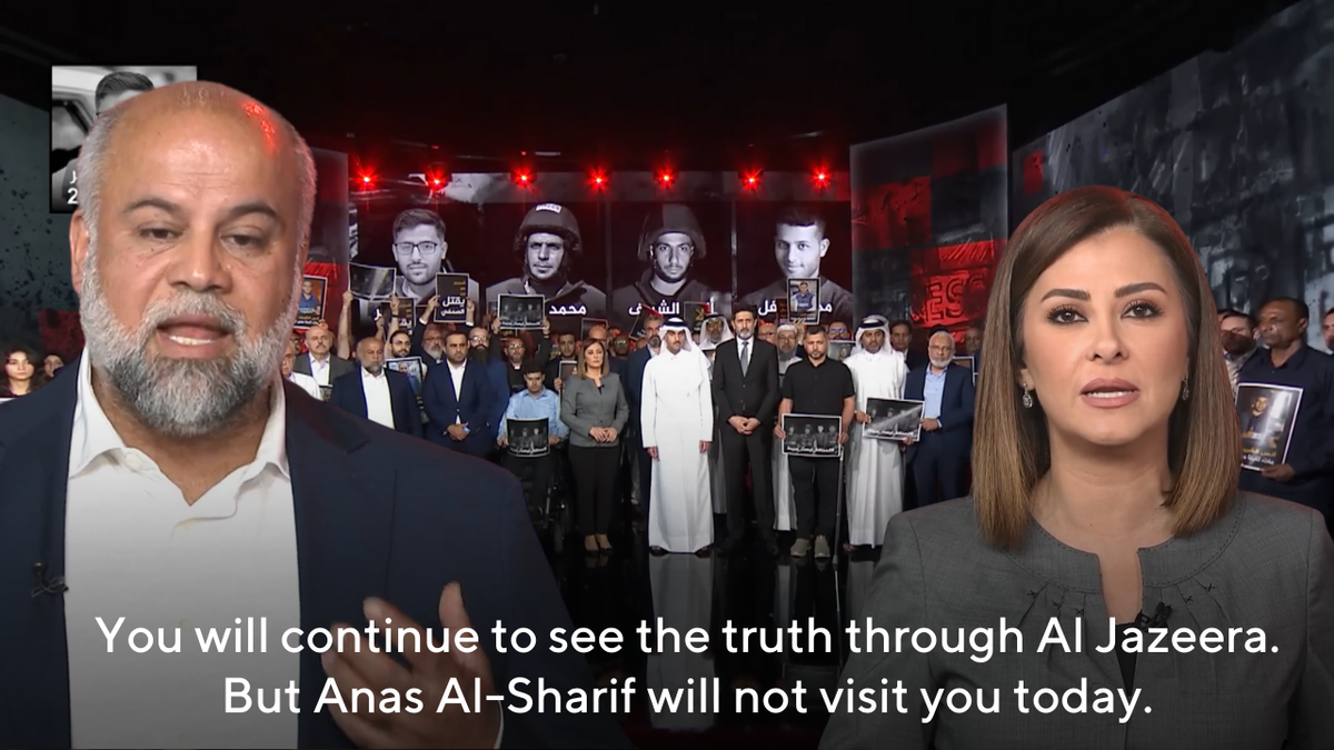 al jazeera journalists tribute anas al sharif gaza