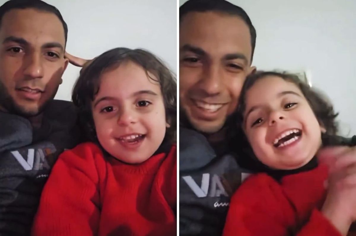 anas al sharif daughter leave gaza video