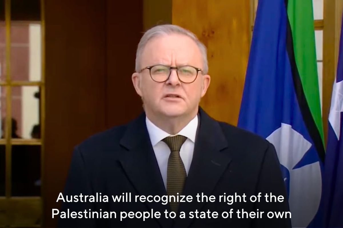 australia palestine recognition albanese israel gaza genocide