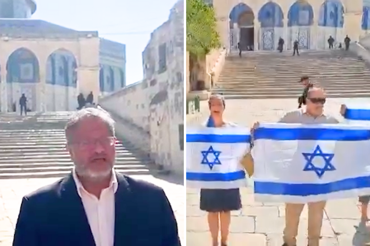 israel ben-gvir jews pray al-aqsa mosque