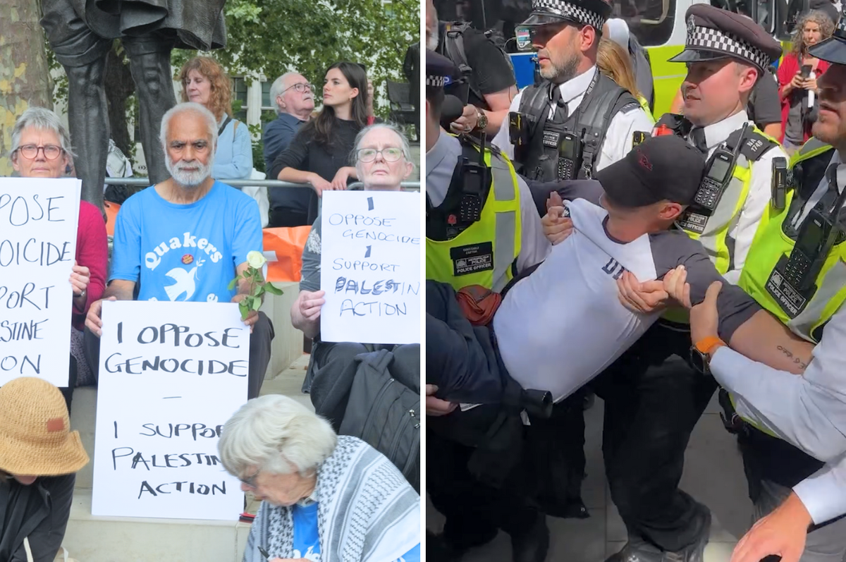 uk police mass arrest palestine action protest