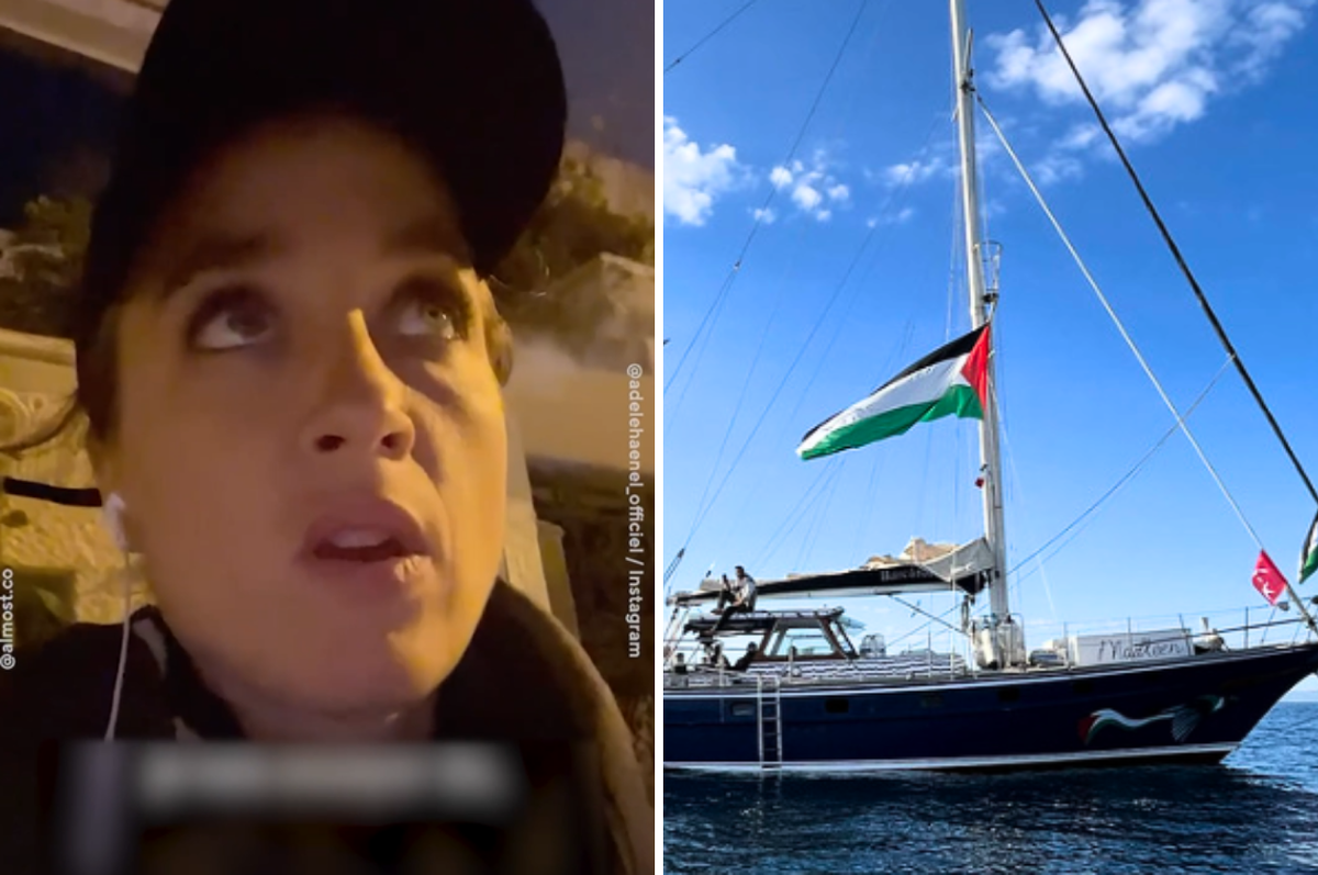 adele haenel global sumud flotilla gaza