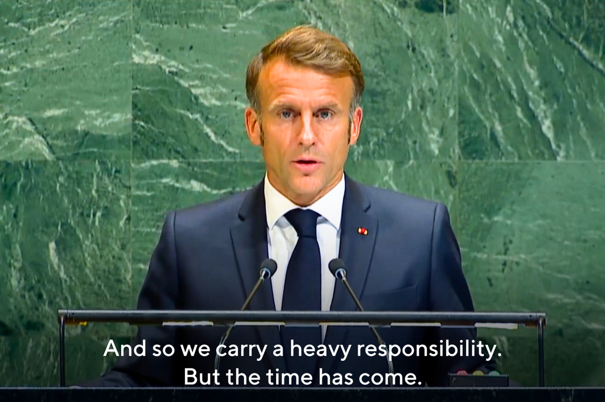 france macron recognize palestine un