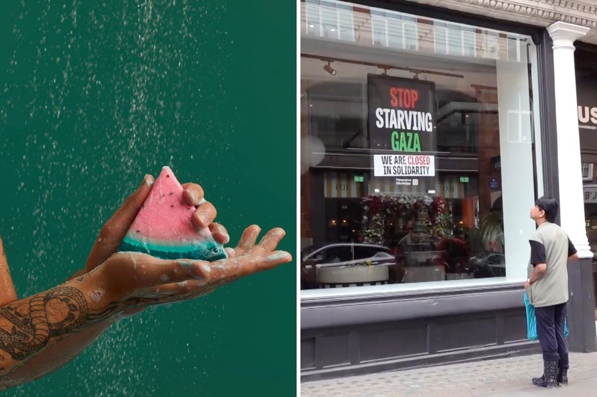 lush close stores uk ireland israel gaza genocide protest