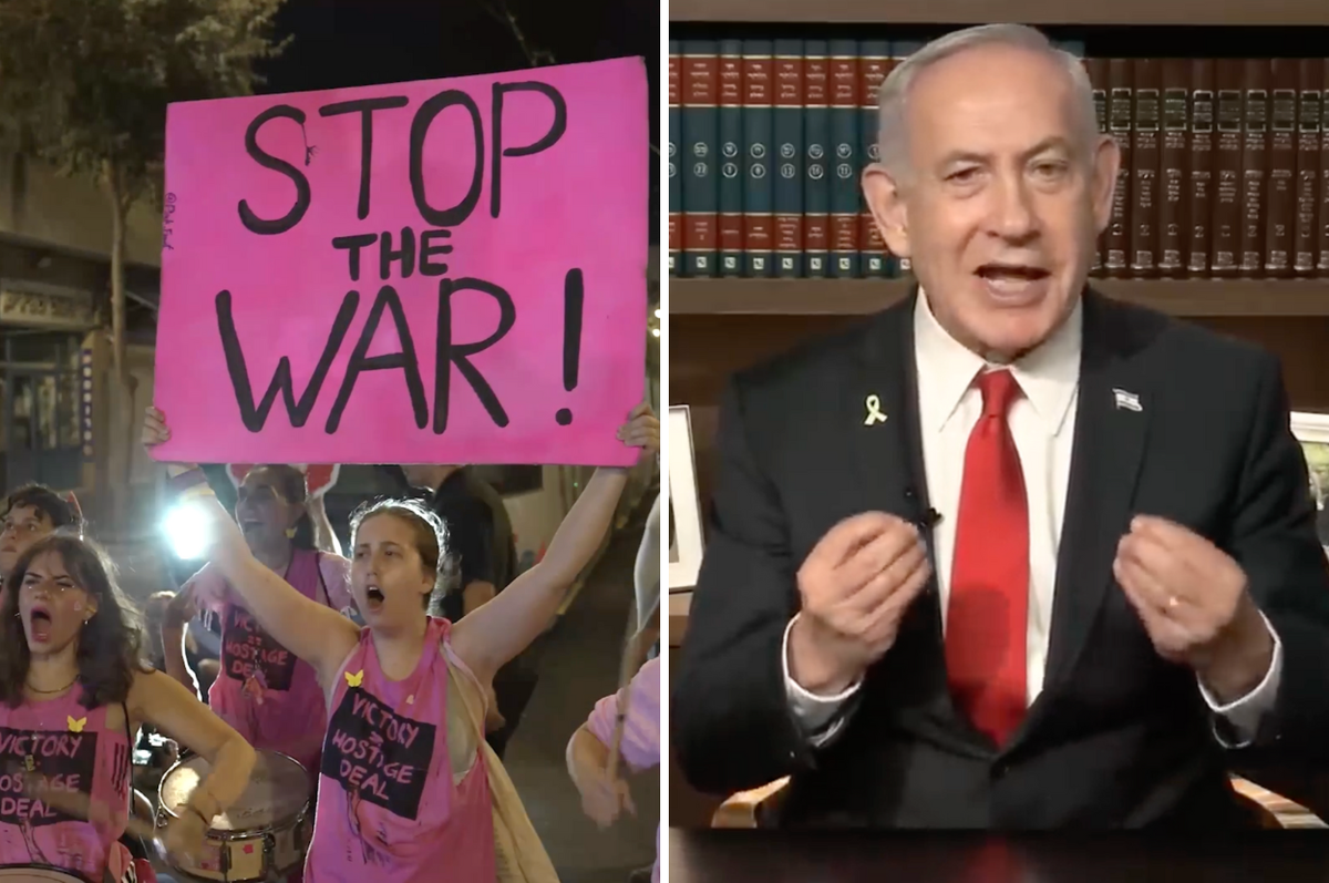 netanyahu israeli protesters fascists militias