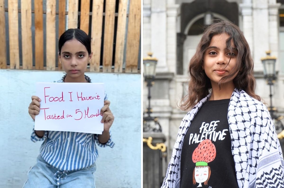 renad gaza girl cooking evacuate netherlands