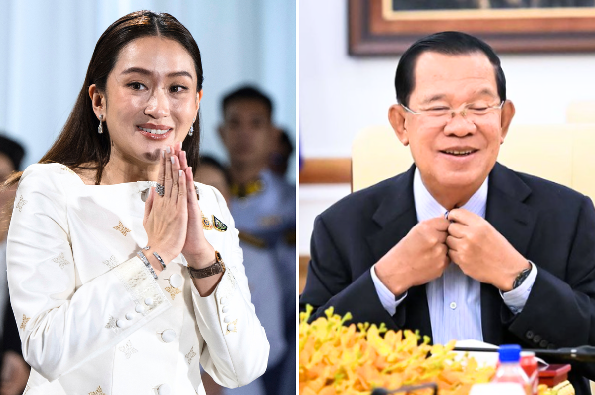 thailand paetongtarn shinawatra removed leaked call hun sen